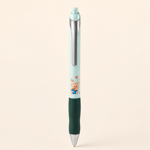 قلم حبر كبس بتصميم الدب اللطيف Cute Bear Click Pen
