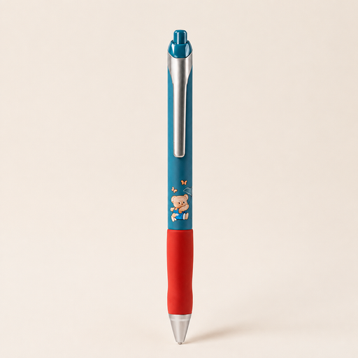 قلم حبر كبس بتصميم الدب اللطيف Cute Bear Click Pen
