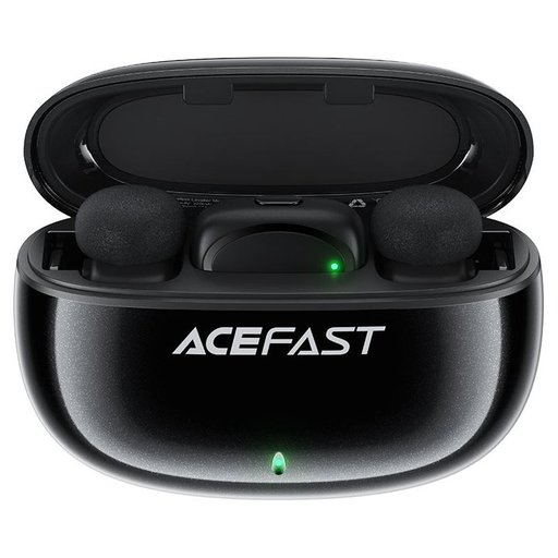 مايكروفون لاسلكي acefast R2 لاقط مزدوج مع علبة شحن - التقاط صوت 360 درجة acefast R2 Wireless Microphone
