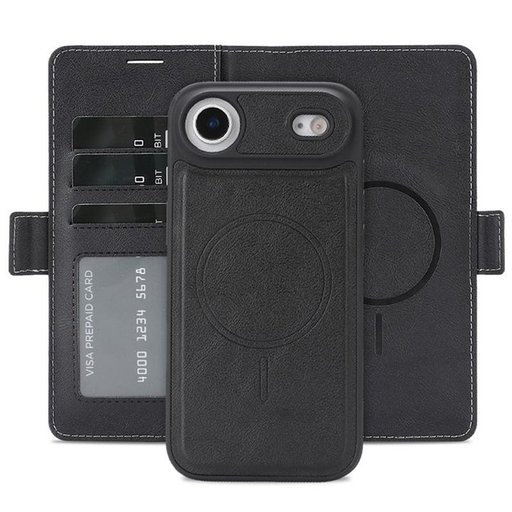 كفر دفتري ماك سيف قابل للفصل مع محفظة لجهاز ايفون 17 اير Dekker Case iPhone 17 Air