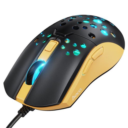 ماوس Gaming سلكي hoco GM51 Sky بدقة 3600 DPI و6 أزرار وإضاءة 7 ألوان بكيبل مجدول hoco GM51 Sky Mouse