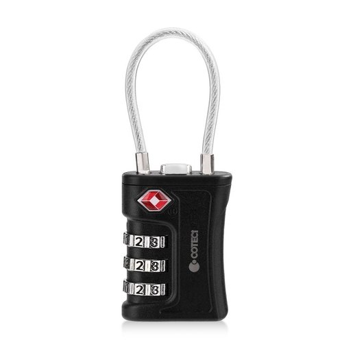 قفل حقيبة سفر COTECi برقم سري 3 أرقام معتمد TSA من سبائك الزنك COTECi Luggage Lock TSA Accessory