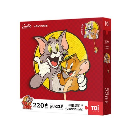 بازل ساعة توم وجيري – 220 قطعة Tom and Jerry Clock Puzzle - 220 Pieces