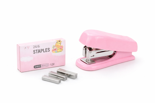 كابسة مكتبية صغيرة – وردي Small Pink Desk Stapler