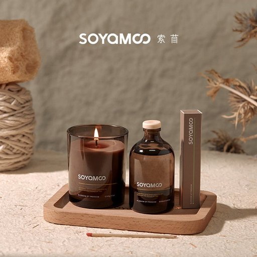 طقم عطور منزلية – شمعة ومعطر أعواد وبخور Home Fragrance Set - Candle, Reed Diffuser and Incense
