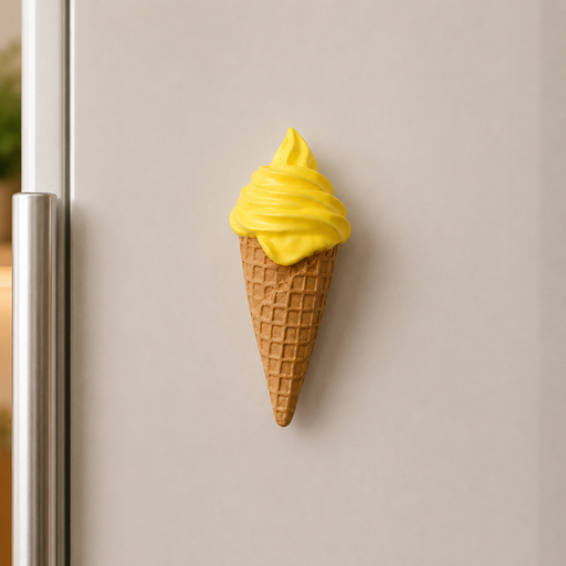 مغناطيس ثلاجة آيس كريم المانجو Mango Ice Cream Fridge Magnet