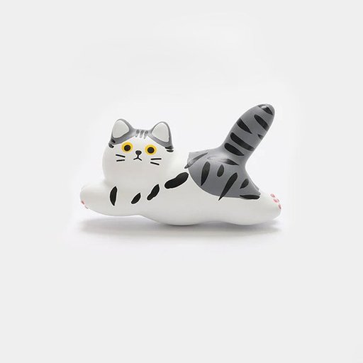 مغناطيس ثلاجة القط الرمادي المخطط Gray Tabby Cat Fridge Magnet