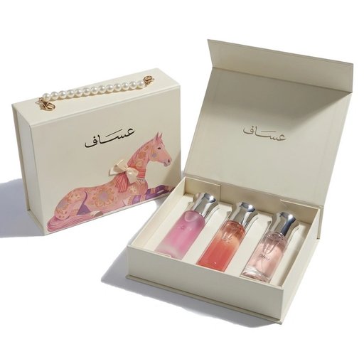 بكج عساف أروغيت بنك كوليكشن 3 عطور بحجم 25 مل Arrogate Pink Collection Assaf For Women