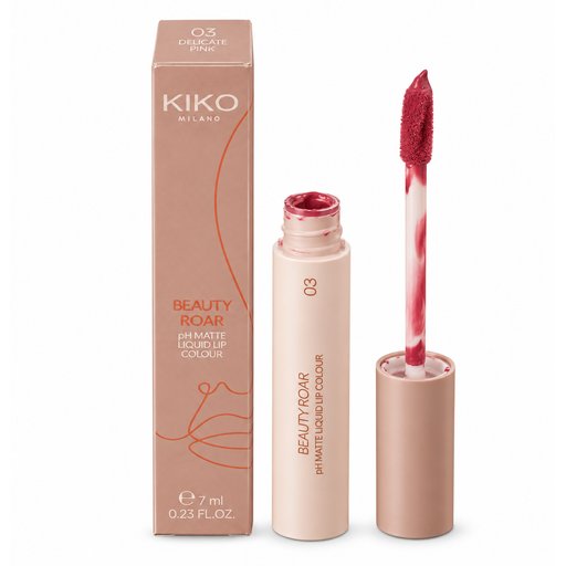 كيكو ميلانو بيوتي روار السائل المطفي – درجة 03 ديليكت بينك KIKO Milano Beauty Roar pH Matte Liquid Lip Colour – 03 Delicate Pink
