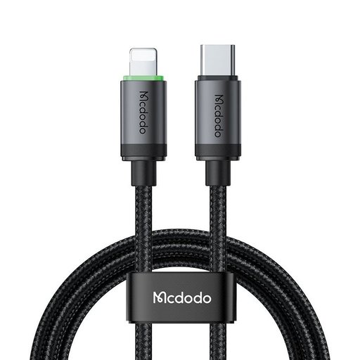 كيبل Mcdodo CA-4820 بقوة 36W من USB-C الى Lightning بطول 1 متر مع اضاءة LED Mcdodo CA-4820 36W Cable
