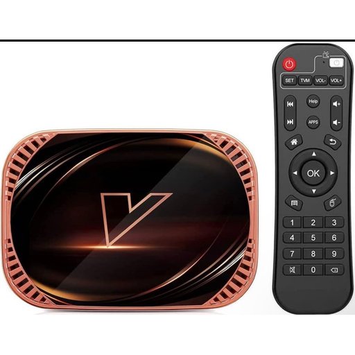 جهاز VONTAR X4 Smart TV Box يدعم شبكة Wi-Fi مزدوجة التردد (2.4 جيجاهرتز / 5.0 جيجاهرتز) ودقة 8K Ultra HD.