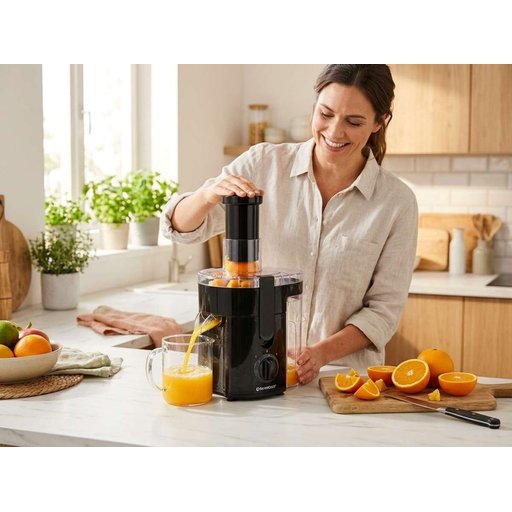 معصارة فواكه وخضراوات كهربائية سلفر كريست Electric Fruit and Vegetable Juicer