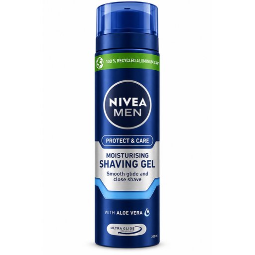 جل حلاقة نيفيا للرجال بروتكت آند كير المرطب بالألوفيرا NIVEA MEN Protect & Care Moisturising Shaving Gel with Aloe Vera