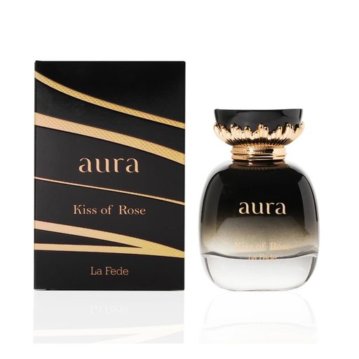 عطر لافيد اورا كيس أوف روز 100 مل بخاخ أو دو بارفان للنساء KHADLAJ LA FEDE AURA KISS OF ROSE EAU DE PARFUM FOR WOMEN 100ML