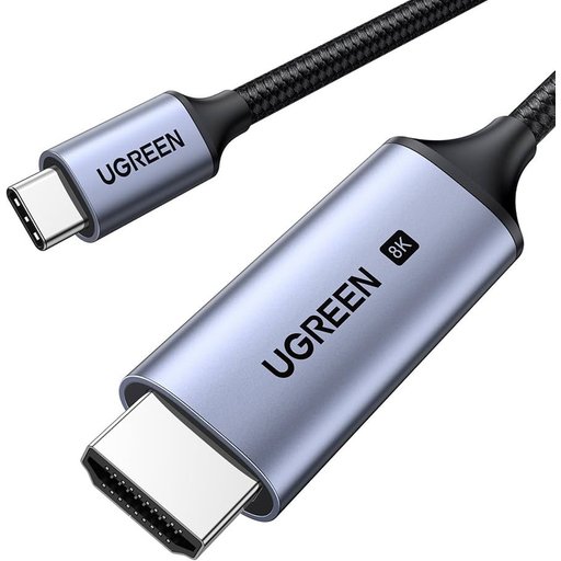 كابل UGREEN من USB Type-C إلى HDMI بدقة 8K وتردد 60 هرتز UGREEN USB Type – C to HDMI 8K 60Hz Cable