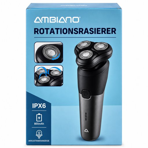 ماكينة حلاقة دوّارة أمبيانو للرجال AMBIANO Rotationsrasierer