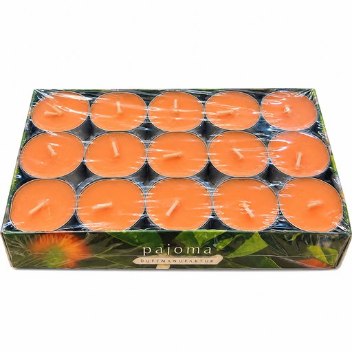 شموع تي لايت برتقالية باجوما – 30 قطعة Pajoma Tealight Candles – Orange – 15 pcs