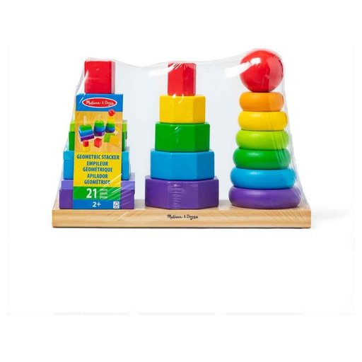ميليسا آند دوغ مكعبات التراص الهندسية Melissa & Doug Geometric Stacker