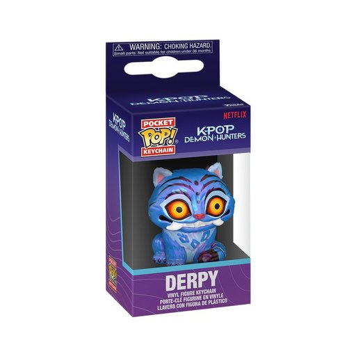 فنكو ميدالية مفاتيح Pocket Pop! Derpy من KPop Demon Hunters Funko Pocket Pop! Animation: KPOP Demon Hunters - Derpy