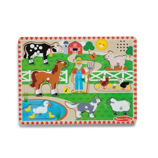 ميليسا آند دوغ لغز صوتي لمزرعة Old MacDonald's Farm الأغنية باللغة الإنجليزية فقط Melissa & Doug Old Macdonald'S Farm Sound Puzzle (English Song Only)