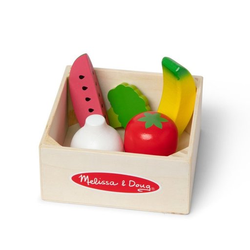 ميليسا آند دوغ مجموعة طعام خشبية للعب من فئة الفواكه والخضروات Melissa & Doug Wooden Food Groups Play Set - Produce
