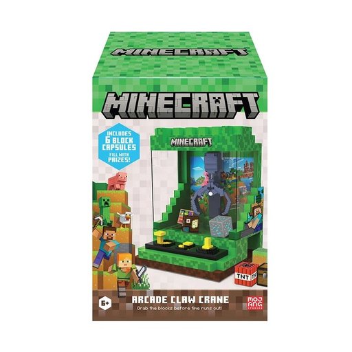 أمباسادور لعبة ماكينة التقاط الجوائز Minecraft Arcade Claw Crane من سلسلة Core Ambassador Classic Games Minecraft Arcade Claw Crane (Core Series)