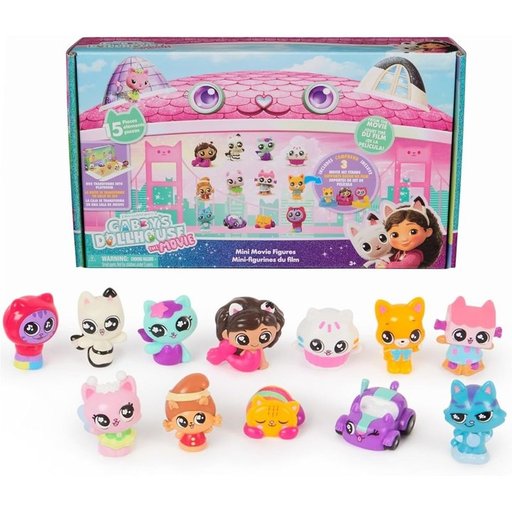 سبين ماستر مجموعة مجسمات صغيرة من فيلم بيت دمى غابي Spin Master (Gabbys Dollhouse)Movie Mini Figures Amzx