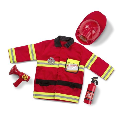 ميليسا آند دوغ مجموعة زي قائد إطفاء للعب الأدوار Melissa & Doug Fire Chief Role Play Set
