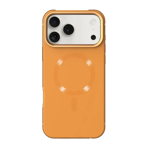 ليڤيلو Opulis كفر مطفية بتقنية MagSafe لهاتف ايفون 17 Pro Max - برتقالي Levelo Opulis MagSafe Frosted Case for iPhone 17 Pro Max - Orange