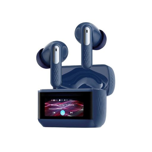 بروميت Arix سماعات أذن لاسلكية بالكامل ANC مع شاشة لمس ذكية مقاس 1.47 بوصة - أزرق Promate Arix ANC True Wireless Earbuds with 1.47-inch Smart Touch Display - Blue