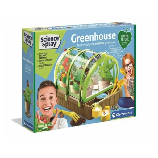 كليمنتوني مجموعة البيت الزجاجي Science & Play Clementoni Science Pff - Greenhouse