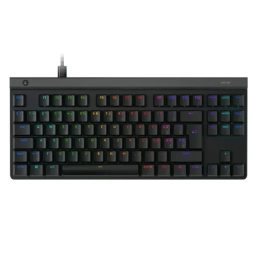 لوحة مفاتيح لوجيتك G515 TKL ميكانيكية بمفاتيح لمسية سلكية  أسود Logitech G515 TKL Tactile Wired Keyboard Black