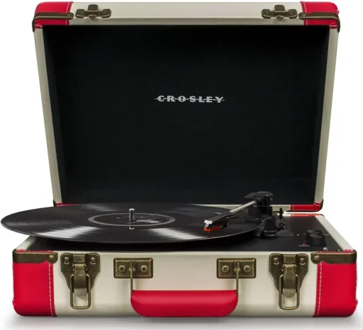 كروسلي مشغل أسطوانات بلوتوث فاخر Executive – أحمر Crosley Bluetooth  Deluxe Executive  - Red