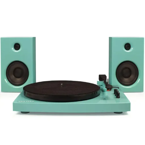 كروسلي T100 مشغل أسطوانات – فيروزي Crosley T100 Turntable - Turquiose