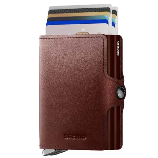 محفظة سيكريد مزدوجة بلون الغسق – بني داكن Secrid Twinwallet Dusk TDu-Dark Brown+