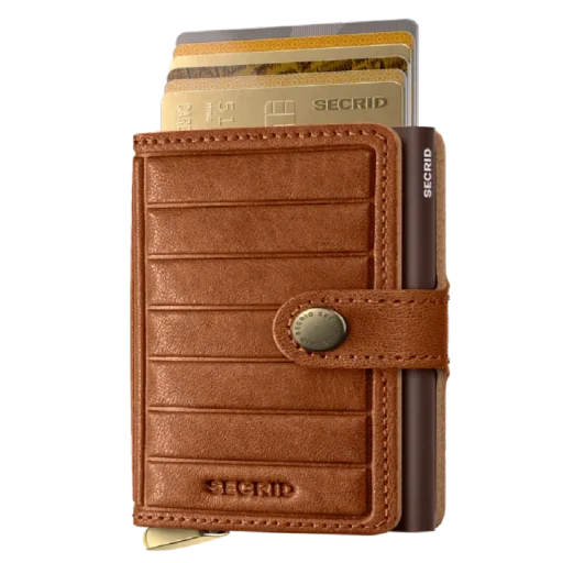 محفظة سيكريد صغيرة بنقش خطوط – لون كونياك Secrid Miniwallet Emboss Lines
MEl-Cognac+