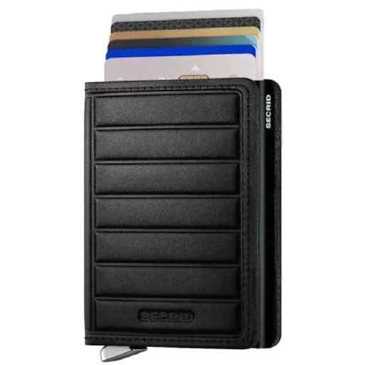 محفظة سيكريد رفيعة بنقش خطوط – أسود Secrid Slimwallet Emboss Lines
SEl-Black+