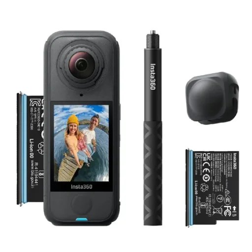 مجموعة إنستا 360 X4 إير للمبتدئين - اللون الأسود Insta360 X4 Air Starter Bundle - Black