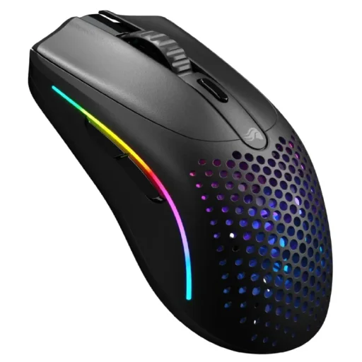 ماوس الألعاب اللاسلكي جلوريوس موديل أو 2 ميني (Model O 2 Mini) - لون أسود مطفي Glorious Model O 2 Mini Wireless Gaming Mouse - Matte Black
