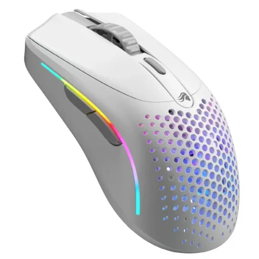 ماوس الألعاب اللاسلكي جلوريوس موديل أو 2 ميني (Model O 2 Mini) - لون أبيض مطفي Glorious Model O 2 Mini Wireless Gaming Mouse - Matte White