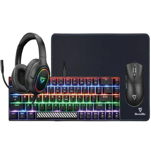 باكيج ألعاب جيمر تيك باور باك في 2 (4 في 1) - أسود GamerTek Power Pack V2 4-in-1 Gaming Bundle Black