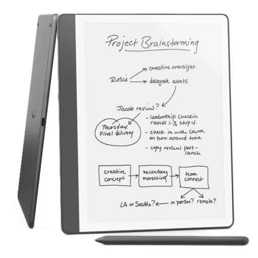 أمازون كيندل سكرايب (إصدار 2024) مع قلم بريميوم - سعة 64 جيجابايت Amazon Kindle Scribe (2024) with Premium Pen - 64GB