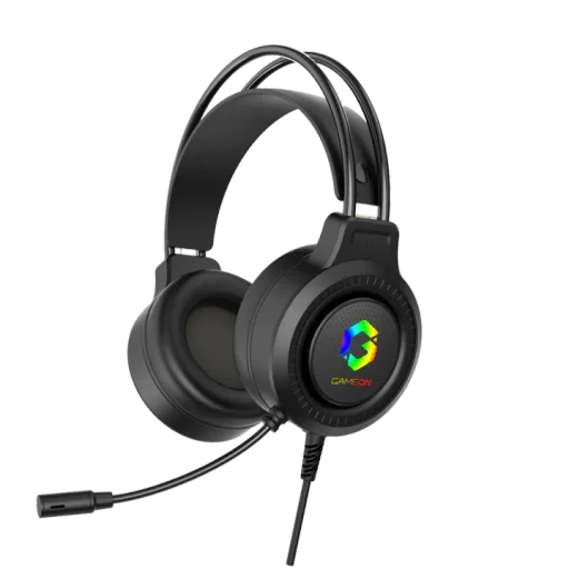 سماعة الألعاب "جيم أون شادو فاير" (GAMEON GOT101 Shadowfire) بإضاءة RGB - لون أسود GAMEON GOT101 Shadowfire RGB Gaming Headset - Black