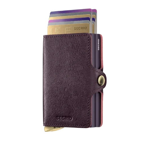 محفظة سيكريد بريميوم توين واليت - باسكو بوردو + Secrid Premium Twinwallet Basco Bordeaux +