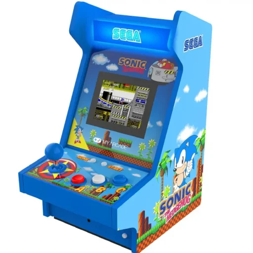 جهاز ألعاب أركيد محمول ريترو ماي أركيد سونيك ذا هيدجهوج مايتي بلاير My Arcade Sonic The Hedgehog Mighty Player Console d'Arcade Portable Retro