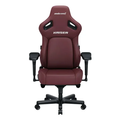 أندا سيت Kaiser 4 كرسي ألعاب كبير، جلد PVC فاخر - مارون AndaSeat Kaiser 4 Large Gaming Chair, Premium PVC Leather - Maroon