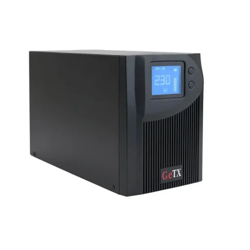 جي تي إكس GXK-1-1-1-CO مزود طاقة UPS أونلاين 1000VA مع شاشة LCD، بطاريات 2 × 12V 9Ah - أسود