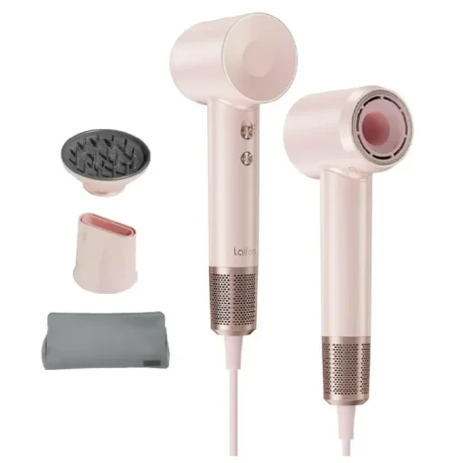 مجفف شعر لايفين سويفت (بريميوم) عالي السرعة باللون الوردي الذهبي Laifen Swift (premium) High-speed hair dryer Golden Pink