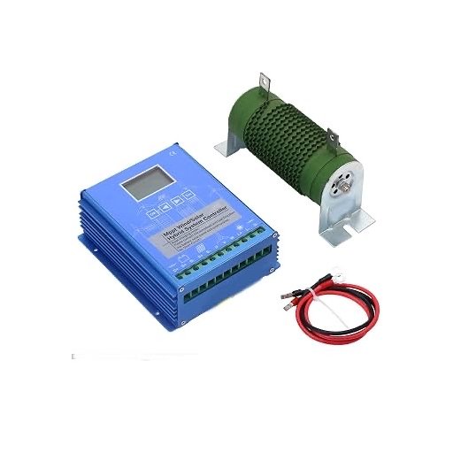 منظم طاقة هجين لتوربينات الرياح والألواح الشمسية مع مقاومة تفريغ خارجية MPPT Wind/Solar Hybrid System Charge Controller