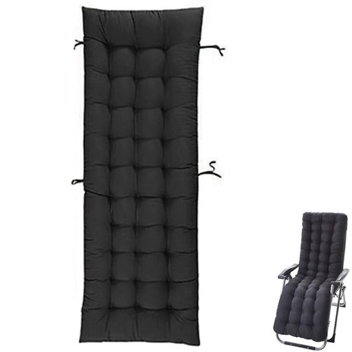 الدوشك (الوسادة) لكرسي و مرجوحه الاسترخاء والتشميس black, tufted, thick-padded outdoor chaise lounge